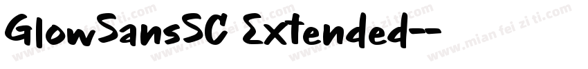 GlowSansSC Extended-字体转换